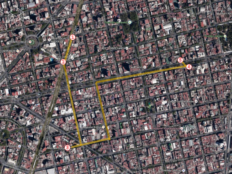 Ruta Metrobús Tlatelolco –Insurgentes – La Roma, Ciudad de México